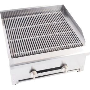 24'' Heavy duty Commercial Charbroilers 2 Burner Natural/Propane gas Countertop Griddle grill Restaurant Equipment