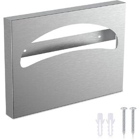 2 Pcs Toilet Seat Cover Dispenser, Toilet Seat Dispenser, Toilet Seat Cover Dispenser Wall Mount, Stainless Toilet Seat Cover Dispenser, Toilet Seat Cover Dispenser for Bathroom and Restroom
