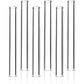 10 Pcs 5 Inches Gtysmox 12mm Diameter 2mm Thickness Glass Tubing, Borosilicate Glass Blowing Tubes for DIY Glass Making