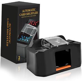UNO Upgrade Card Shuffler 2 Deck, Low Nois Automatic Card Shuffler Buit-in 2000mAh Battery for UNO Card Game, Skip Bo Card Game, Poker, Phase10
