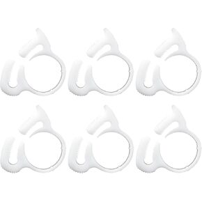 BlueStars 6-Pack B15 Sweep Hose Attachment Clamps Clasp - Replacement Pool Hose Clamps for Polaris Pool Cleaners 180, 280, 360, 380, 480 Tail Clamp