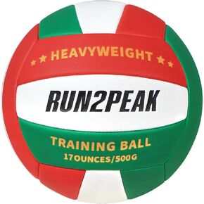 Heavy Weight Volleyball Setter Training Ball 1.1 Lbs/ 500 G Official Size 5 Volleyballs PU Practice Volley Balls for Indoor Rebounder Equipment Setters Weighted Volleyball Setting Trainer