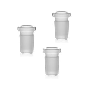 Glass Joint Adapter Connector Accessories, 10/14 Joint Sizes for Chemistry Laboratory Set Up. 3pcs Packed