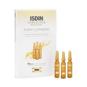 أمبولة مصل فيتامين C وحمض الهيالورونيك، Flavo-C Ultraglican من ISDIN