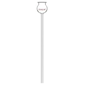 stonylab Thistle Funnel, Heavy Wall Borosilicate Glass Funnel with 250 mm Long Stem for Lab Use
