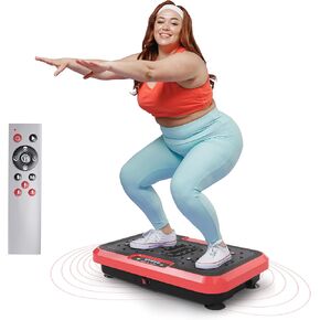 Vibration Plate Exercise Machine for Lymphatic Drainage, Power Plate Vibration Platform for Weight Loss, Shaping Toning & Wellness, Whole Body Shake Workout Equipment for Home Gym