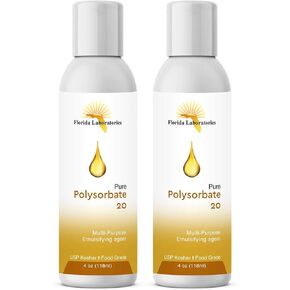 Inc. 2 Bottles 4 oz Polysorbate 20 FOOD GRADE KOSHER