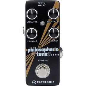 Pigtronix Guitar Compression Effects Pedal, Black (PTM)