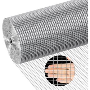 304 Stainless Steel Welded Wire Mesh, 1/2 Inch Hardware Cloth, Chicken Wire Fence Mesh Cage Poultry Garden Plant Support Containment Fence(15.7in×24ft)