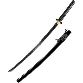 JIHPEN sword, Black Katana,Full Tang Samurai Sword,Sharp,Spring Steel Blade with Black Scabbard - 41inch Variety of Styles to Choose from