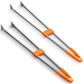 2 Pack 36" Reacher Grabber Tool Lightweight Litter Pick up Sticks Aluminum Rustproof Trash Grabber Garbage Picker Grabber Garden Leaf Cleaning Trash Tong Reaching Assist Tool for Elderly