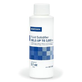 McKesson Fluid Solidifier - Fast, Effective, Gels up to 3,000 cc - Screw Cap Bottle, 3.1 oz, 1 Count, 1 Pack