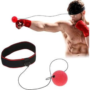 Dioche Boxing Reflex Balls with Adjustable Headband, Multi-Functional Foot Kick Target Speed Punching Pad for Reaction Speed and Hand Eye Coordination Training, Boxing