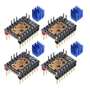 BIGTREETECH TMC2209 V1.3 UART Stepper Motor Driver 2.8A Peak Stepstick Silent Driver for Manta M8P, Octopus V1.1, Octopus Pro, SKR 3, SKR V1.4 Turbo, SKR Pro V1.2 3D Printer Control Board (4 PCS)
