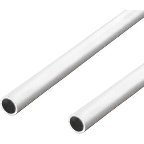 Aopin Round Aluminum Tube 11mm/0.43" ID x 19mm/0.75" OD x 300mm/11.8" Length, Seamless Aluminum Straight Tube 2 PCS