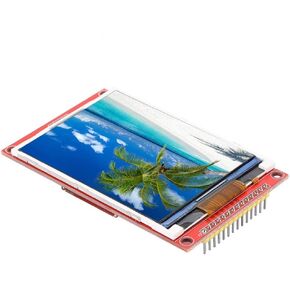 Walfront LCD Display Module, 3.2 inch 240 * 320 LCD Display Module 4 Wire SPI LCD Screen with Card Cage, Display Module