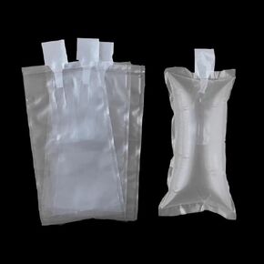 （100 Pack + Free Hand Pump ）AIR PAKPRO 3.9×7.9 Clear Plastic Inflatable Air Packaging Bags Air Pillows Air Cushions Buffer Bags Void Fill Cushioning for Shipping and Packaging (VFC1020)