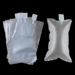 100 Pack,Free Hand Pump AIR PAKPRO 3.9x9.8inch Clear Plastic Inflatable Air Packaging Bags Air Pillows Air Cushions Buffer Bags Void Fill Cushioning for Shipping and Packaging,VFC1025