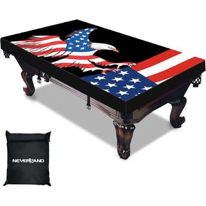 NEVERLAND Pool Table Cover Pool Table Cover 8feet - Waterproof & Dustproof - Indoor & Outdoor, Oxford Cloth Scratch-Resistant Billiard Table Covers