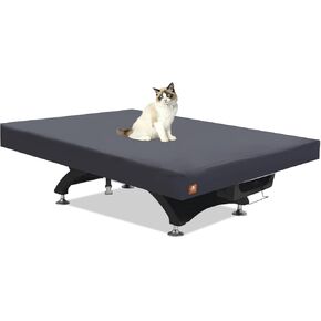 ClawsCover Pool Table Cover 7/8/9 Feet,Heavy Duty Waterproof Scratch-Free 600D Polyester Cloth,Outdoor Pool Table Covers,All-Weather Protection,Indoor Billiards Table Accessories,Dark Grey
