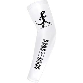 SERVE AND SWAG™ Pack of 2 Compression Arm Sleeves for Men & Women - Breathable & Sweat Wicking Arm Sleeves for Unisex Adults