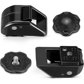Dreyoo 2 Set Football Chin Strap Cam Lock Housing and Thumb Screws Compatible with Riddell SpeedFlex Helmet, Durable Football Chinstrap Cam Lock Housing Set Keep Stability of Youth Football Helmet