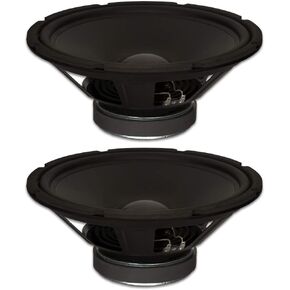 Goldwood Sound, Inc. Stage Subwoofer, Rubber Surround 12" Woofers 290 Watts Each 4ohm Replacement 2 Speaker Set (GW-1244-2)