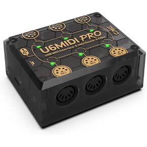 CME U4MIDI WC - Hybrid 2-in-2-out MIDI Interface with Router, Filter, Mapper, Optional WIDI Bluetooth MIDI, Standalone 9V Power Mode - Perfect for Guitarists and Pedalboards
