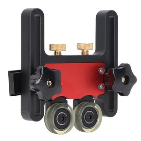 Bearing Roller Featherboards Table Saw Stock Roller, Woodworking Table Saw Router Jig Double Wheel Sliding Feeding Roller Board Auxiliary Tool