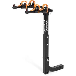 Bike Rack for Car, SUV, RV, Bike Rack Hitch Mount, Hitch Bike Rack 4, Up to 143 lbs Load Bicycle Rack Carrier Rubber Straps, Tilt Release, Bike Rack with 2" Hitch for Cars (4 Bikes)