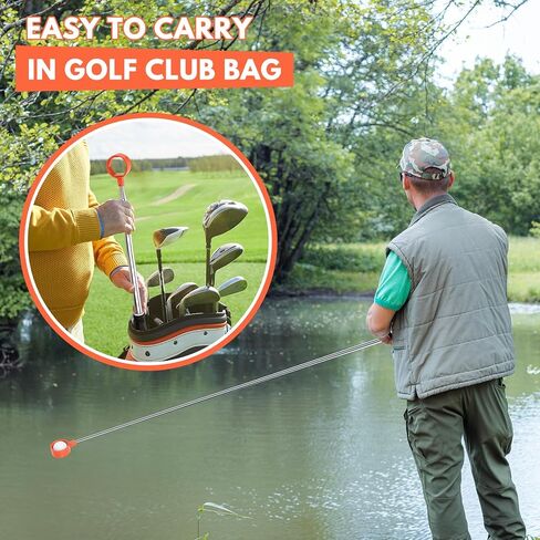 montela golf Ball Retriever Telescopic 9/12FT Golf Ball Water Retrievers Aluminum Alloy Golf Ball Grabber Golf Ball Retriever for Water Golf Accessories Golf Gift for Men in Saudi Arabia