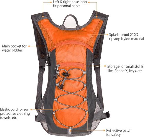 Unigear Hydration Pack Backpack with 70 oz 2L Water Bladder for Running, Hiking, Cycling, Climbing, Camping, Biking in Kuwait