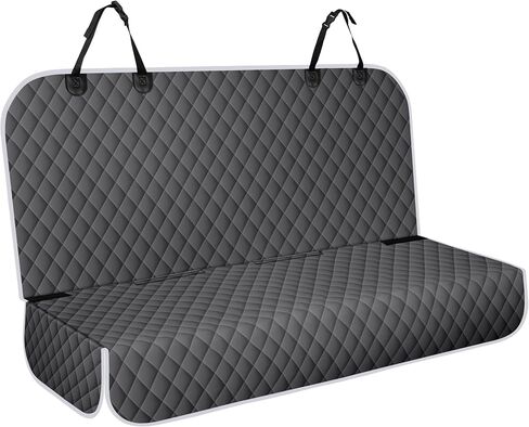 Backseat Cover for Dogs, Waterproof and Non-Slip Pet Bench Seat Covers, Car Seat Protector for Back Seat, Universal Size Rear Car Seat Cover Fits Cars, Trucks and SUVs, Black in Kuwait