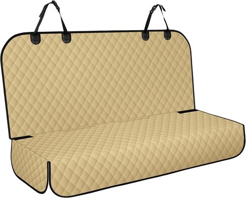 Backseat Cover for Dogs, Waterproof and Non-Slip Pet Bench Seat Covers, Car Seat Protector for Back Seat, Universal Size Rear Car Seat Cover Fits Cars, Trucks and SUVs, Black in Kuwait