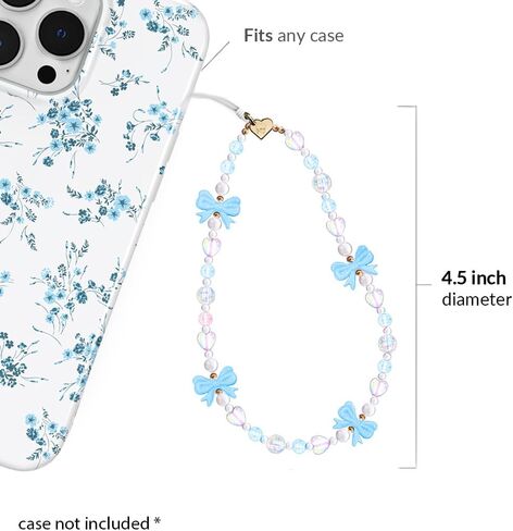 Velvet Caviar Phone Charm Wrist Strap - Cute Beaded Cellphone Wristlet - Lanyard Accessory for Women - Fits all Phone Cases including iPhone 15 Pro Max / 14 Pro Max / 13 Pro Max / 12 (Halloween Ghost) in Kuwait