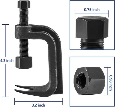 فاصل الكرة المشتركة العالمي مجتذب 2-3 / 8 مع ذراع التحكم السفلي المتطفل أداة الكرة المشتركة فاصل عدة أداة إزالة لفصل مفاصل الكرة الأسلحة قضبان التعادل (وليس أداة ذراع التحكم) in Kuwait