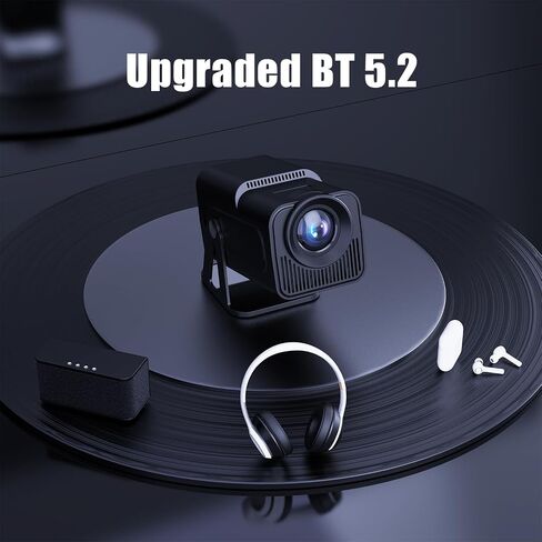 [Netflix-Licensed] Smart Projector 4k Support HY320 NTV Android13 Officially TV Apps,Voice Asssistant 1080P Native/Optical Resolution 320ANSI 5GWifi Movie Portable Projector for Home Theater/Outdoor in Saudi Arabia