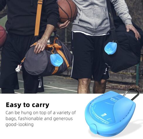 BVN Mouthguard Case Sports, Specialized Football and Basketball Mouthguard Cases, Students, Adults and Seniors Universal Sports Mouthguard Case Bule in Kuwait