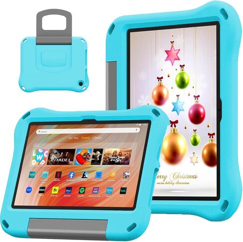 Case for 10 inch Tablet 2023&2021 - Riaour Shockproof Case Cover with Handle Stand for 2023 10 inch Tablet,(Incompatible with iPad Samsung 10 inch Tablet).Purple in Saudi Arabia