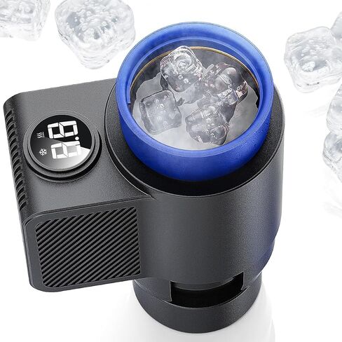 2-in-1 Smart Cups Cooler Warmer for Car with Small Coffee Cup, 12V 36W Car Cooling and Heating Cup Mug Holder, Universal Intelligent Car Heater Cooling Travel Mug for Water Milk Coffee Beverage in Saudi Arabia