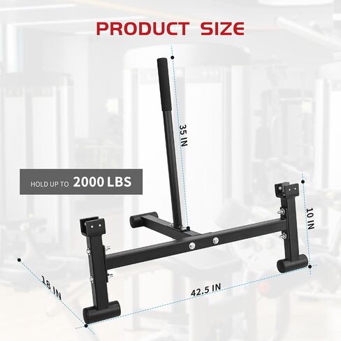 مغير وزن الحديد عالي التحمل: حامل رافعة ديدليفت جاك حامل رفع الأثقال منصة رفع الأثقال الأولمبية - رفع مرتفع سهل التحميل والتفريغ لأوزان الحديد in Kuwait
