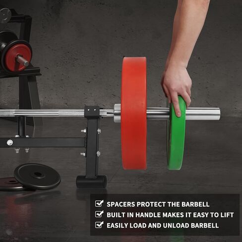 مغير وزن الحديد عالي التحمل: حامل رافعة ديدليفت جاك حامل رفع الأثقال منصة رفع الأثقال الأولمبية - رفع مرتفع سهل التحميل والتفريغ لأوزان الحديد in Kuwait