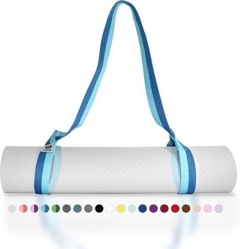 Tumaz Yoga Mat Strap [MAT NOT Included] (2 Sizes) with Extra Thick & Comfy Delicate Texture, Adjustable Yoga Mat Carrier in Kuwait