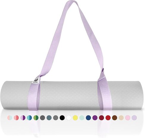 Tumaz Yoga Mat Strap [MAT NOT Included] (2 Sizes) with Extra Thick & Comfy Delicate Texture, Adjustable Yoga Mat Carrier in Kuwait