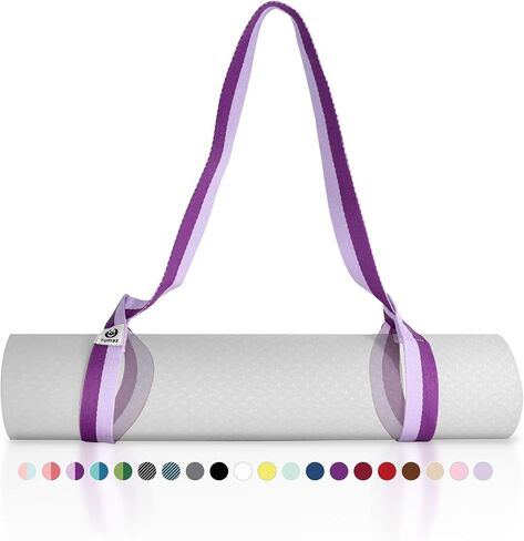 Tumaz Yoga Mat Strap [MAT NOT Included] (2 Sizes) with Extra Thick & Comfy Delicate Texture, Adjustable Yoga Mat Carrier in Kuwait