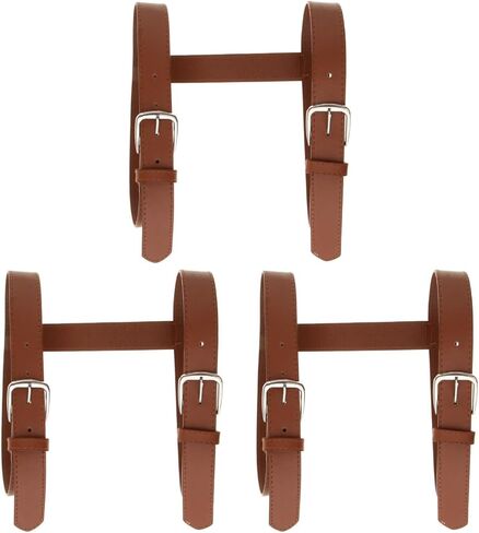 Amosfun 3 قطع من جلد البولي يوريثان للحمل لبطانيات النزهة: حزام قابل للتعديل للسفر والاستخدام الخارجي لحمل سجادة السفر in Kuwait