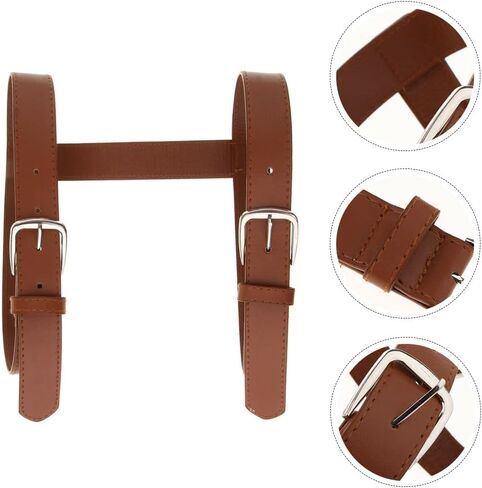 Amosfun 3 قطع من جلد البولي يوريثان للحمل لبطانيات النزهة: حزام قابل للتعديل للسفر والاستخدام الخارجي لحمل سجادة السفر in Kuwait