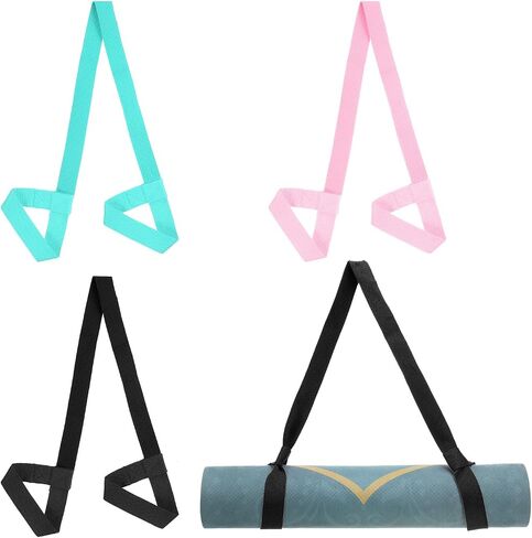 PATIKIL Yoga Mat Strap, Adjustable Yoga Mat Carrier Straps Sling Cotton Anti Slip Mat Holder Stretching Band for Exercise in Saudi Arabia
