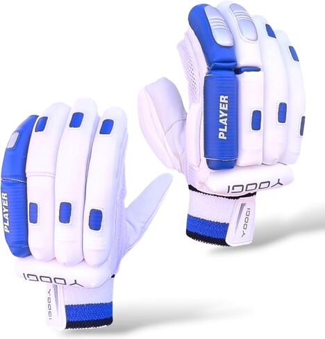 YOOGI Player Cricket Batting Gloves, Suitable for Boys/Youth/Men, Batsman, Padded, Lightweight, Breathable in Saudi Arabia