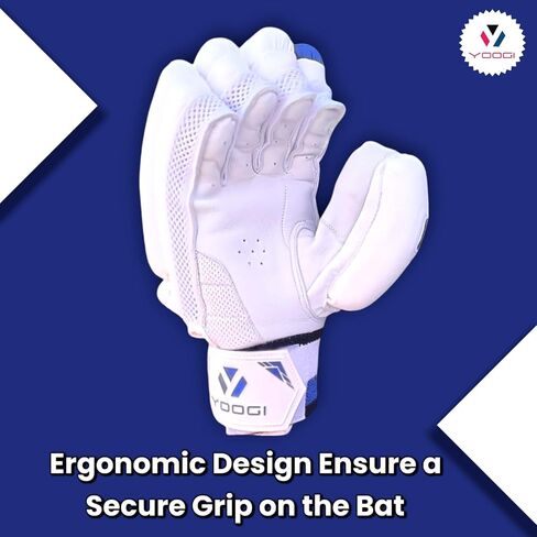 YOOGI Player Cricket Batting Gloves, Suitable for Boys/Youth/Men, Batsman, Padded, Lightweight, Breathable in Saudi Arabia